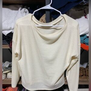 SHEIN Cream Crew Neck Sweater